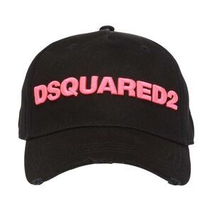 DSquared2 Logo Baseball Cap / Black/Pink